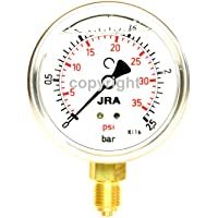 JRA-Longlife Manómetro de glicerina 0-2-5 bar Conexión diámetro 63- inferior G1-4&quot-